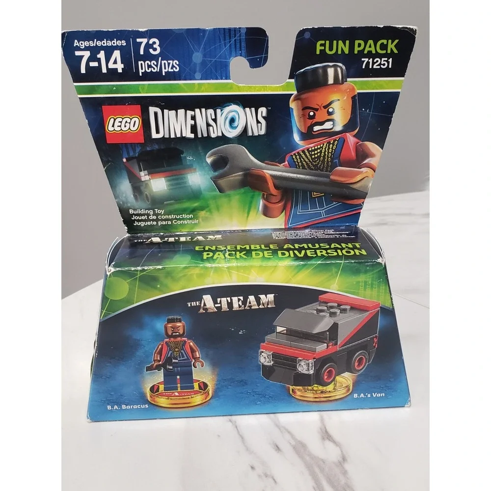 NEW SEALED Legos Dimensions Fun Pack 71251 The A-Team B.A. Baracus Mr. T & Van